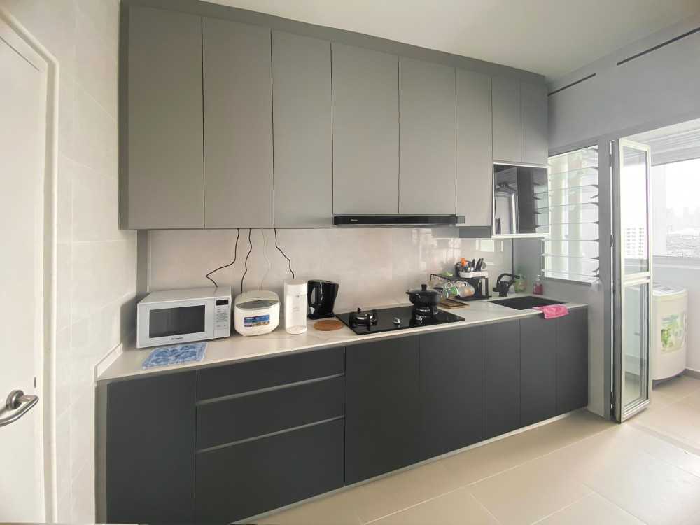 Scandinavian Kitchen with Kitchen Window and Kitchen Accessories