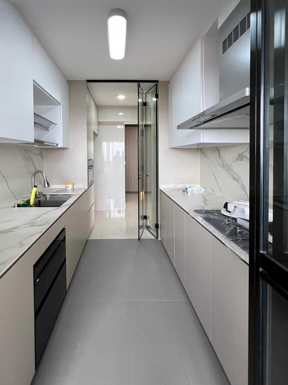 Scandinavian Kitchen with Kitchen Window and Kitchen Accessories