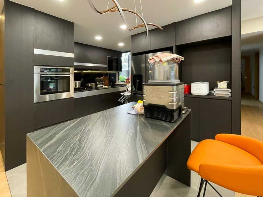 Scandinavian Kitchen with Kitchen Window and Kitchen Accessories