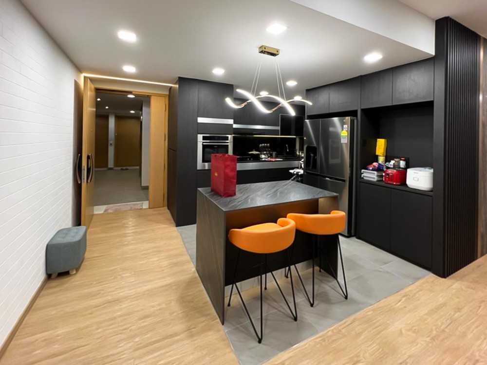 Scandinavian Kitchen with Kitchen Window and Kitchen Accessories