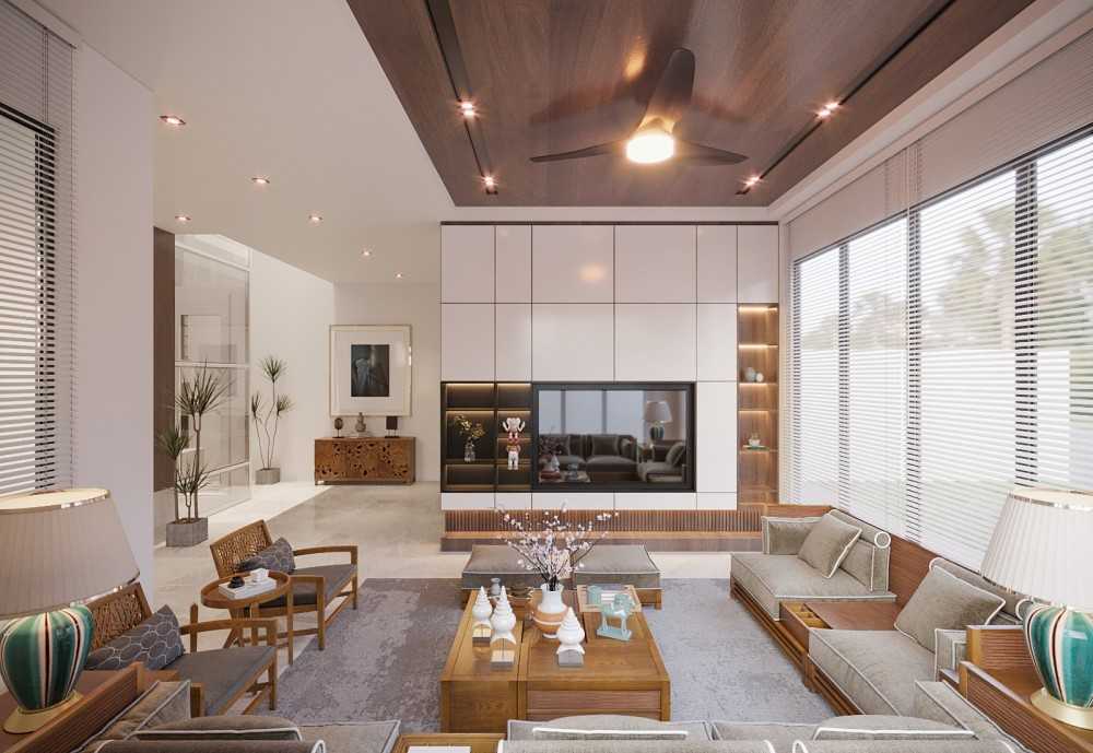 Contemporary Living Room with Settee and Homogeneous Tiles