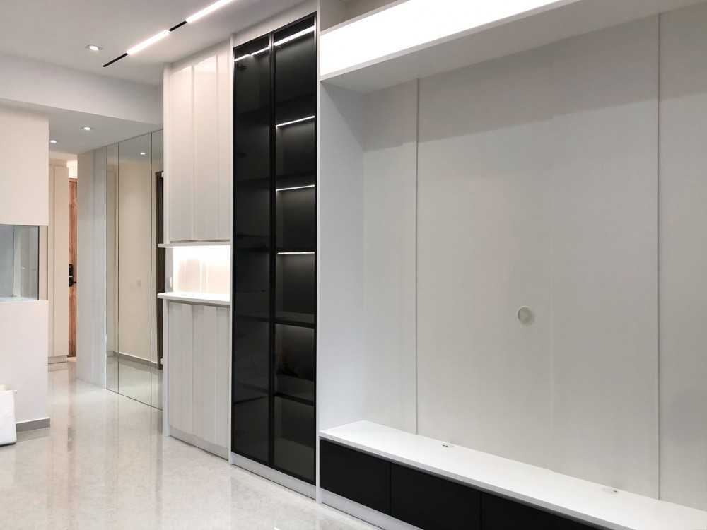Modern Living Room with TV Console and Storage Cabinets