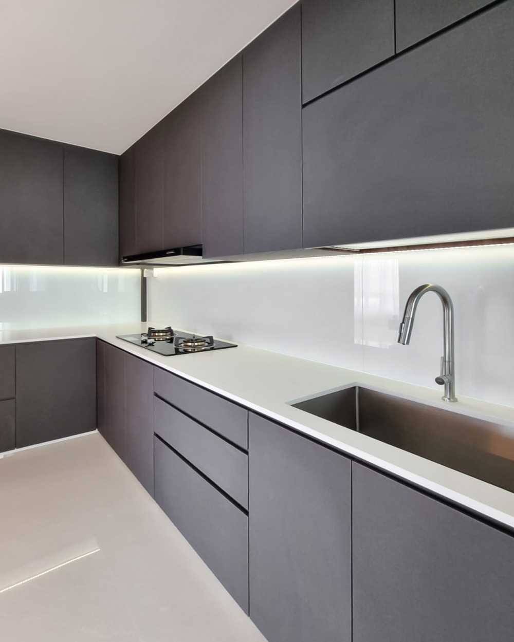 Modern Kitchen with Kitchen Accessories and Kitchen Tap