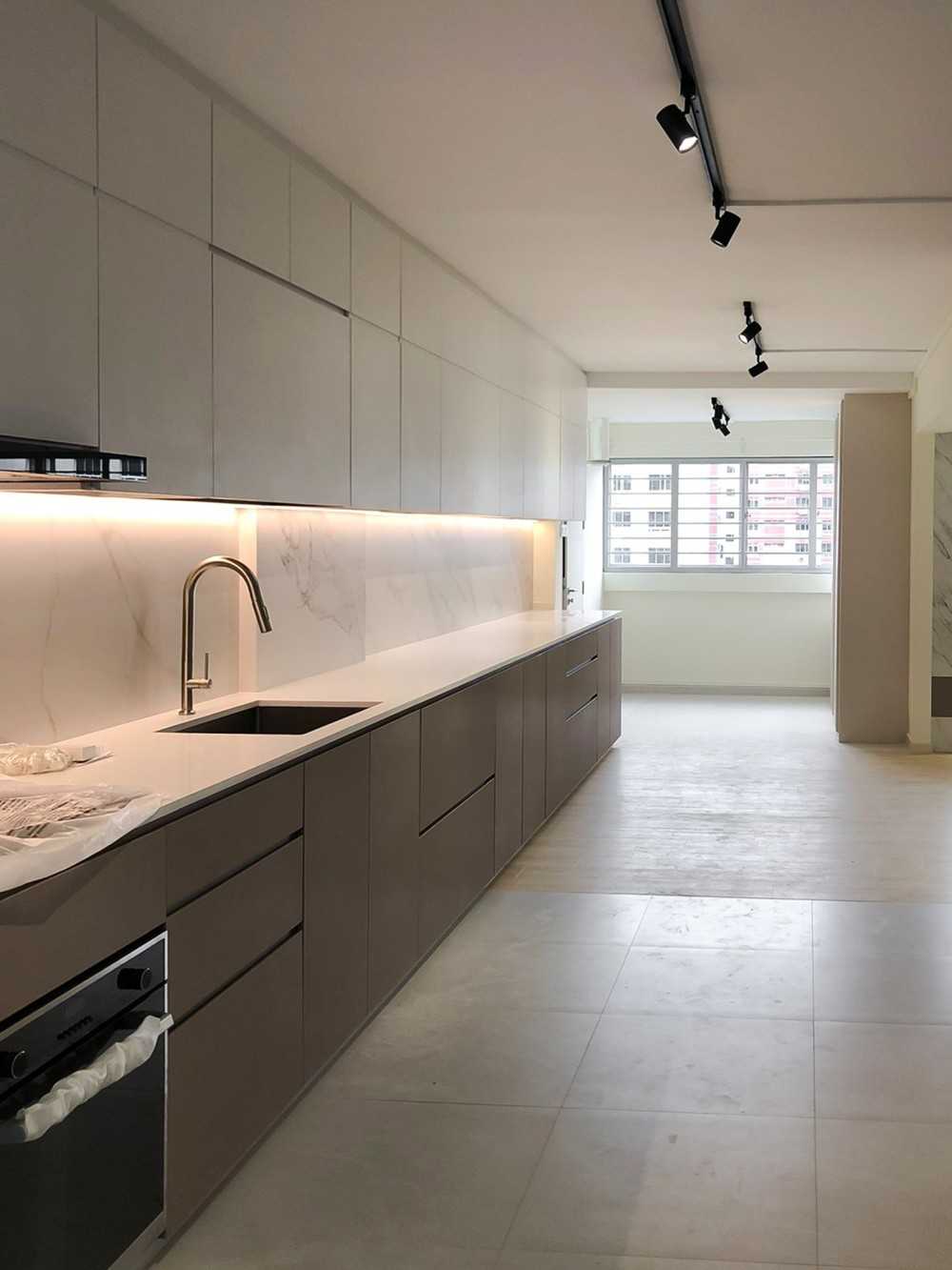 Scandinavian Kitchen with Kitchen Window and Kitchen Accessories