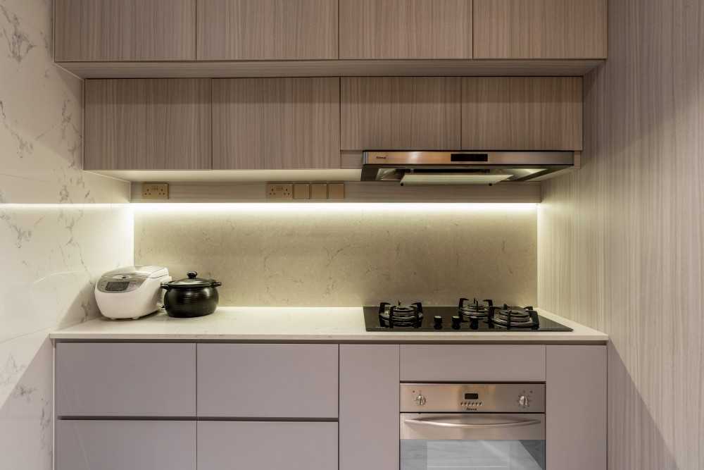 Modern Kitchen with Cupboard and Storage Cabinets