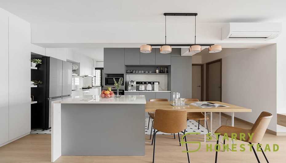 Modern Dining Room with Dining Table and Dining Chairs