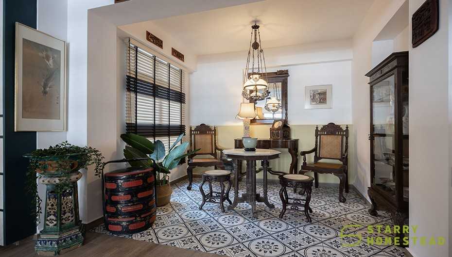 Modern Living Room with Chandelier and Flooring
