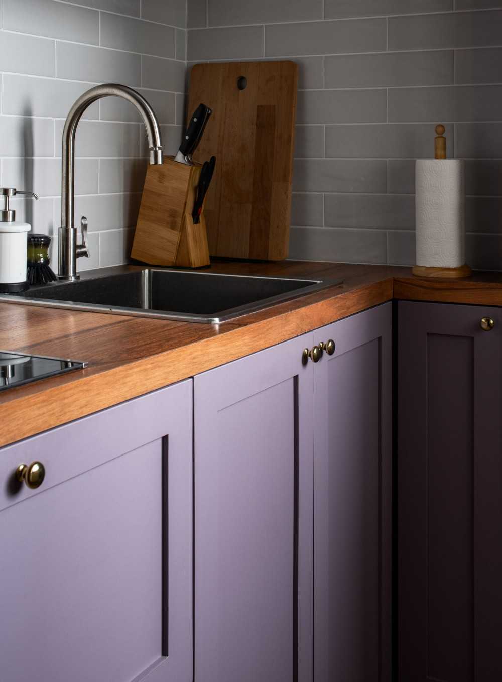 Eclectic Kitchen with Mosaic and Kitchen Backsplash