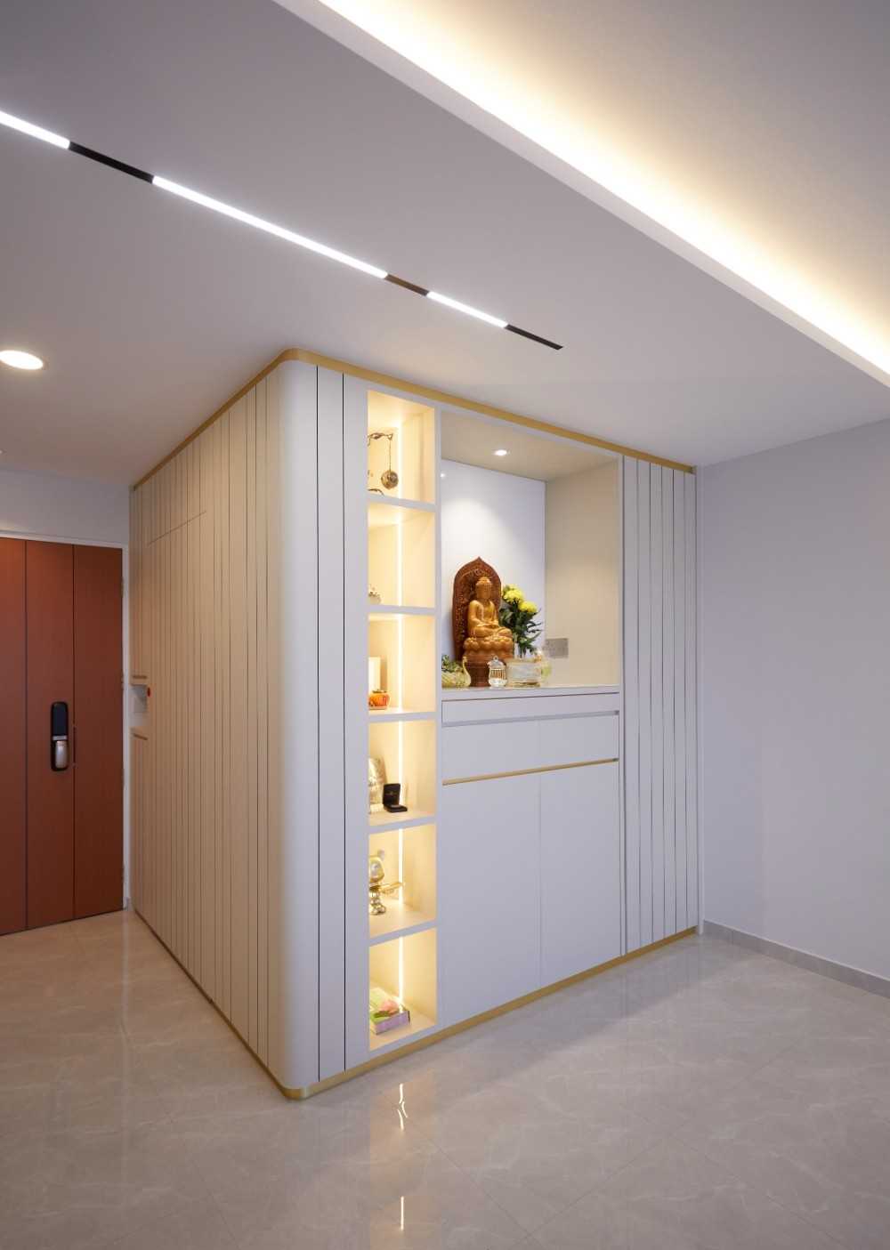Contemporary Entryway with Small Storage and Shoe Cabinets