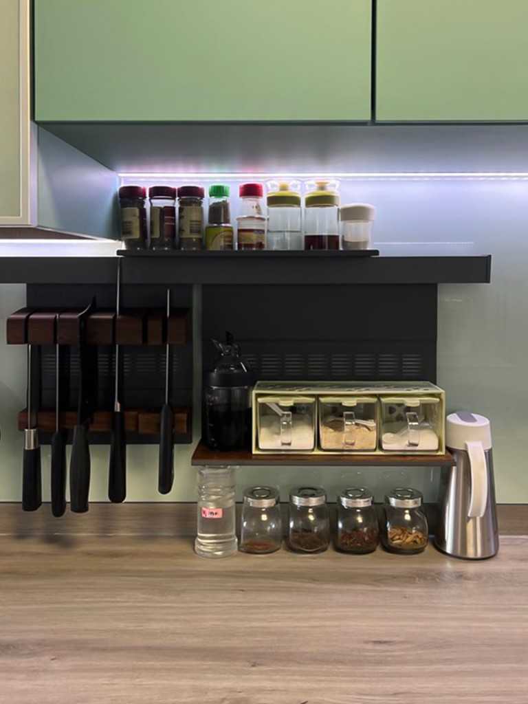 Scandinavian Kitchen with Kitchen Accessories and Kitchen Tap