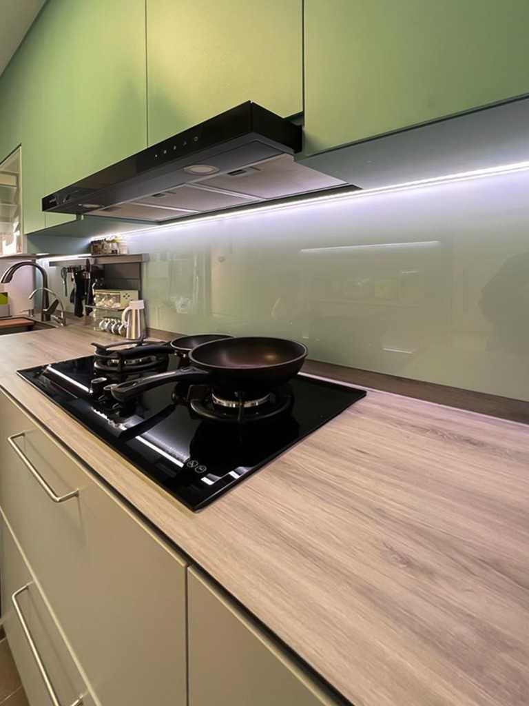 Scandinavian Kitchen with Kitchen Window and Kitchen Accessories