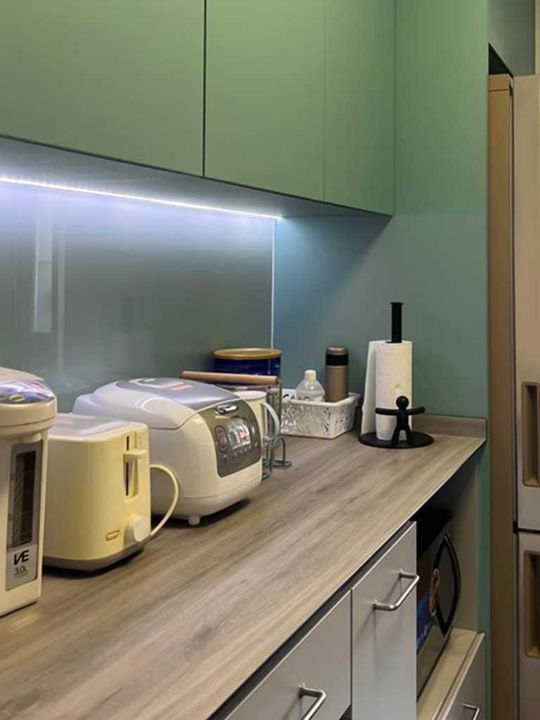 Scandinavian Kitchen with Kitchen Accessories and Kitchen Tap