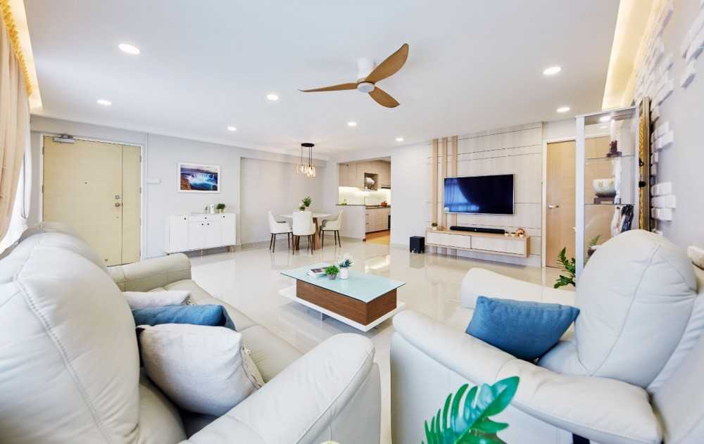 Contemporary Living Room with Sofa and Coffee Table