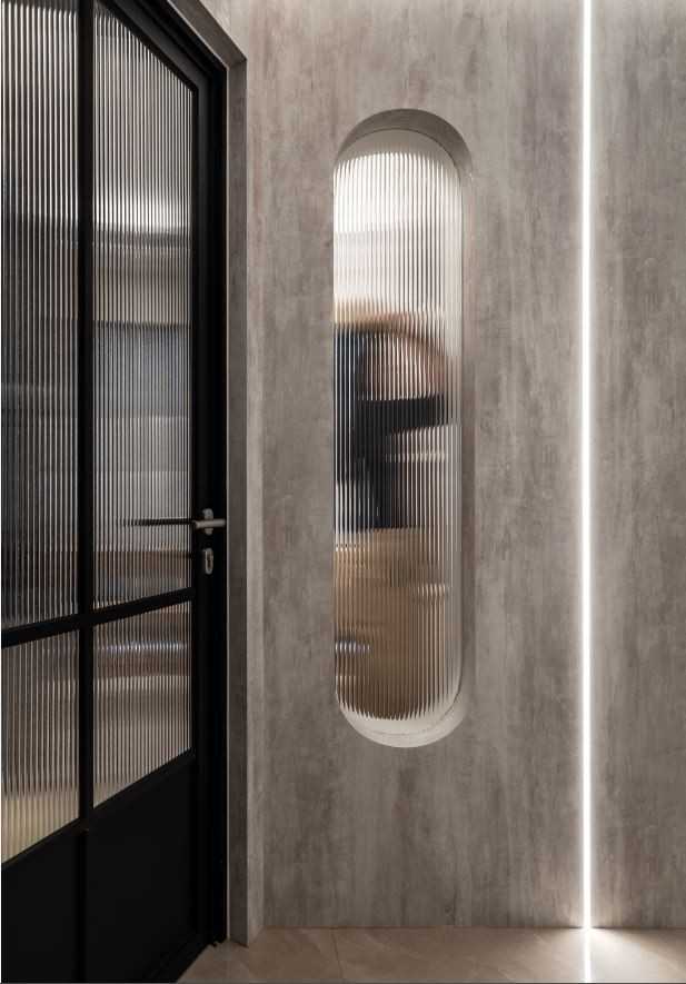 Contemporary Living Room with Flooring and Doors