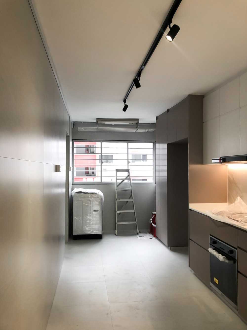 Scandinavian Kitchen with Kitchen Window and Kitchen Accessories