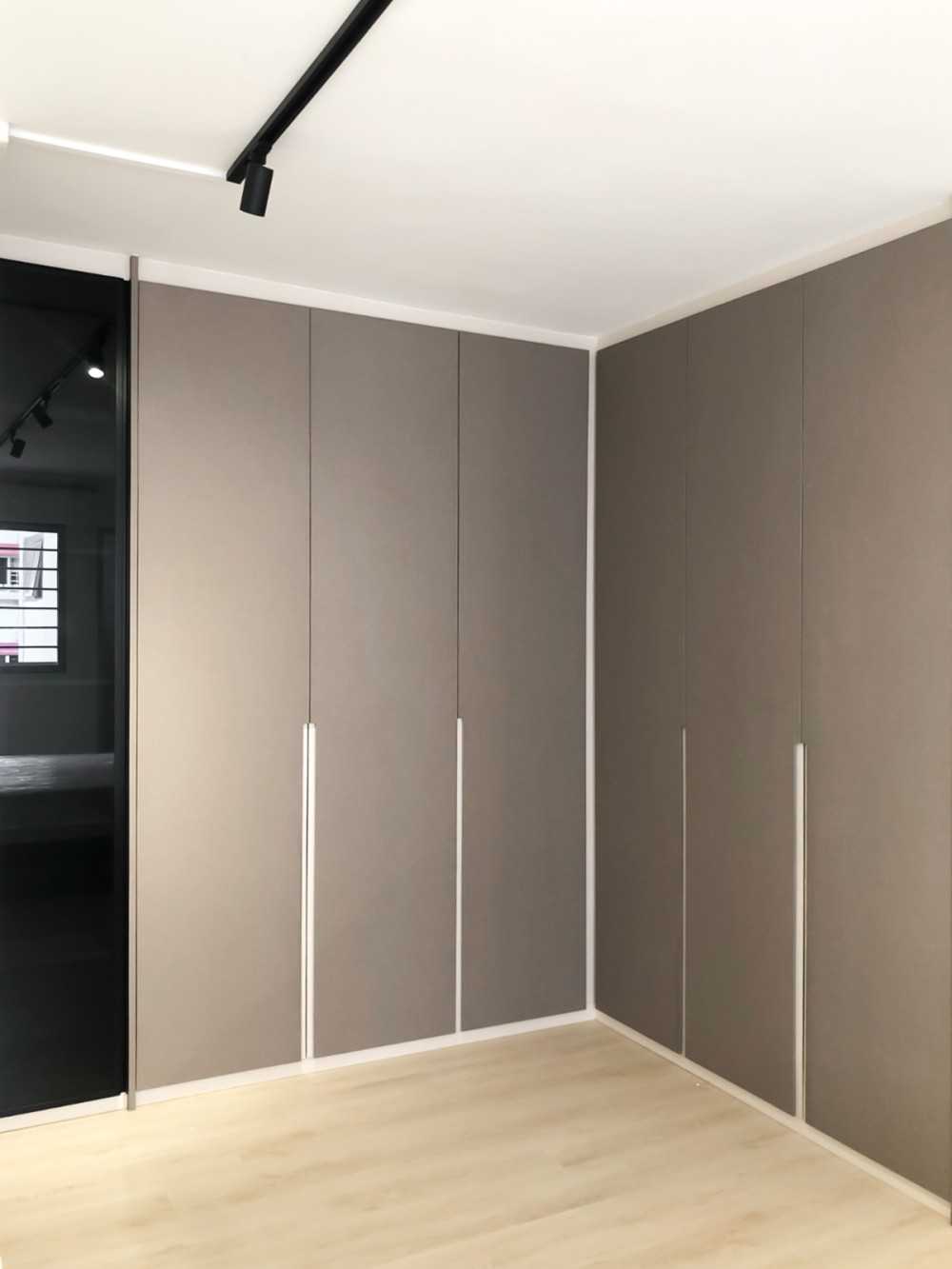 Scandinavian Bedroom with Wardrobe and Clothes Storage