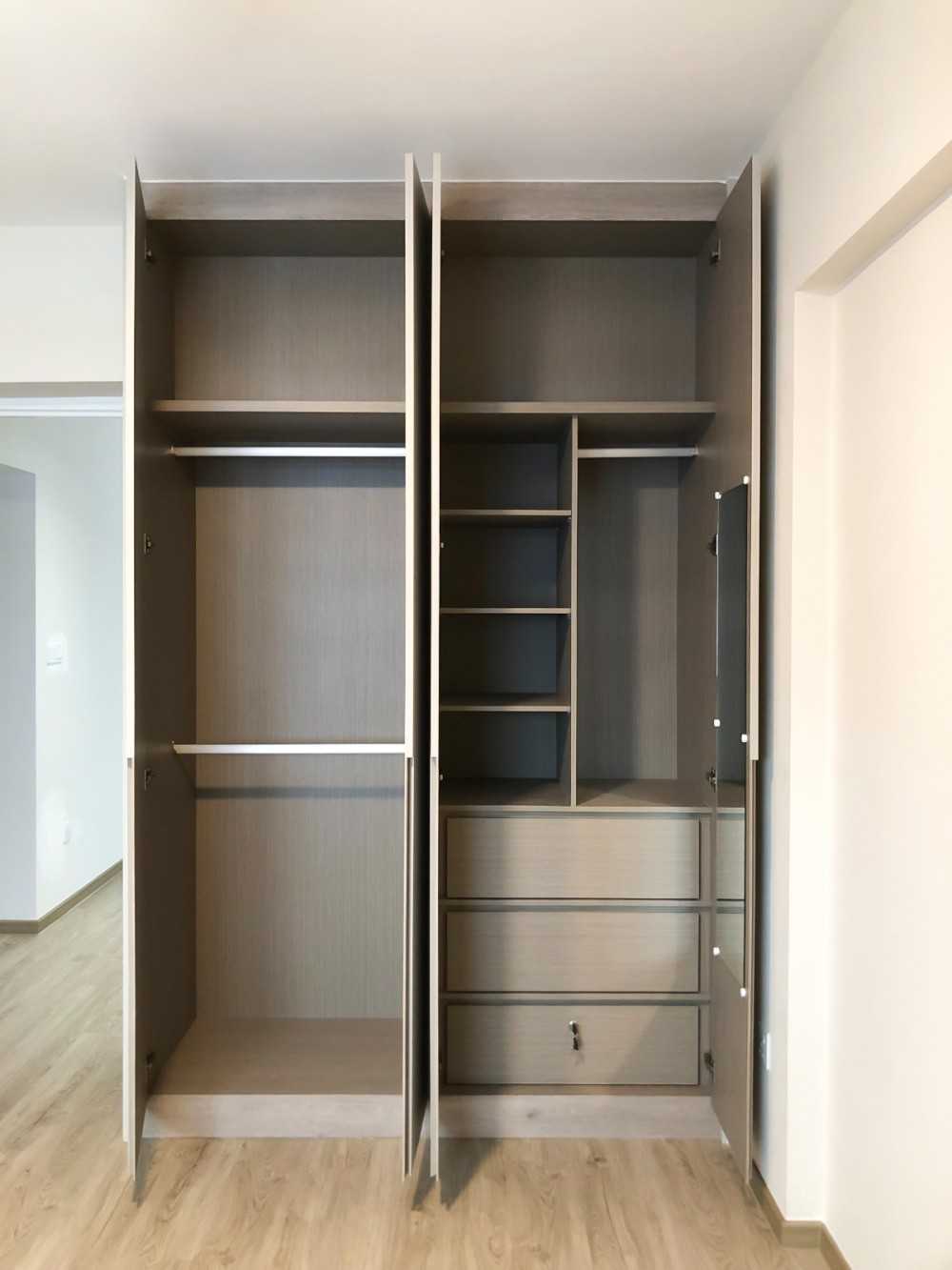 Scandinavian Bedroom with Wardrobe and Clothes Storage