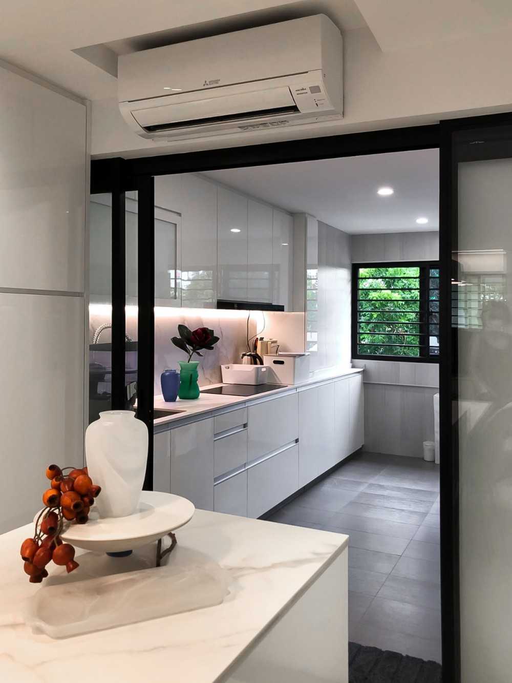 Scandinavian Kitchen at Geylang East by Sky Creation Hometrust