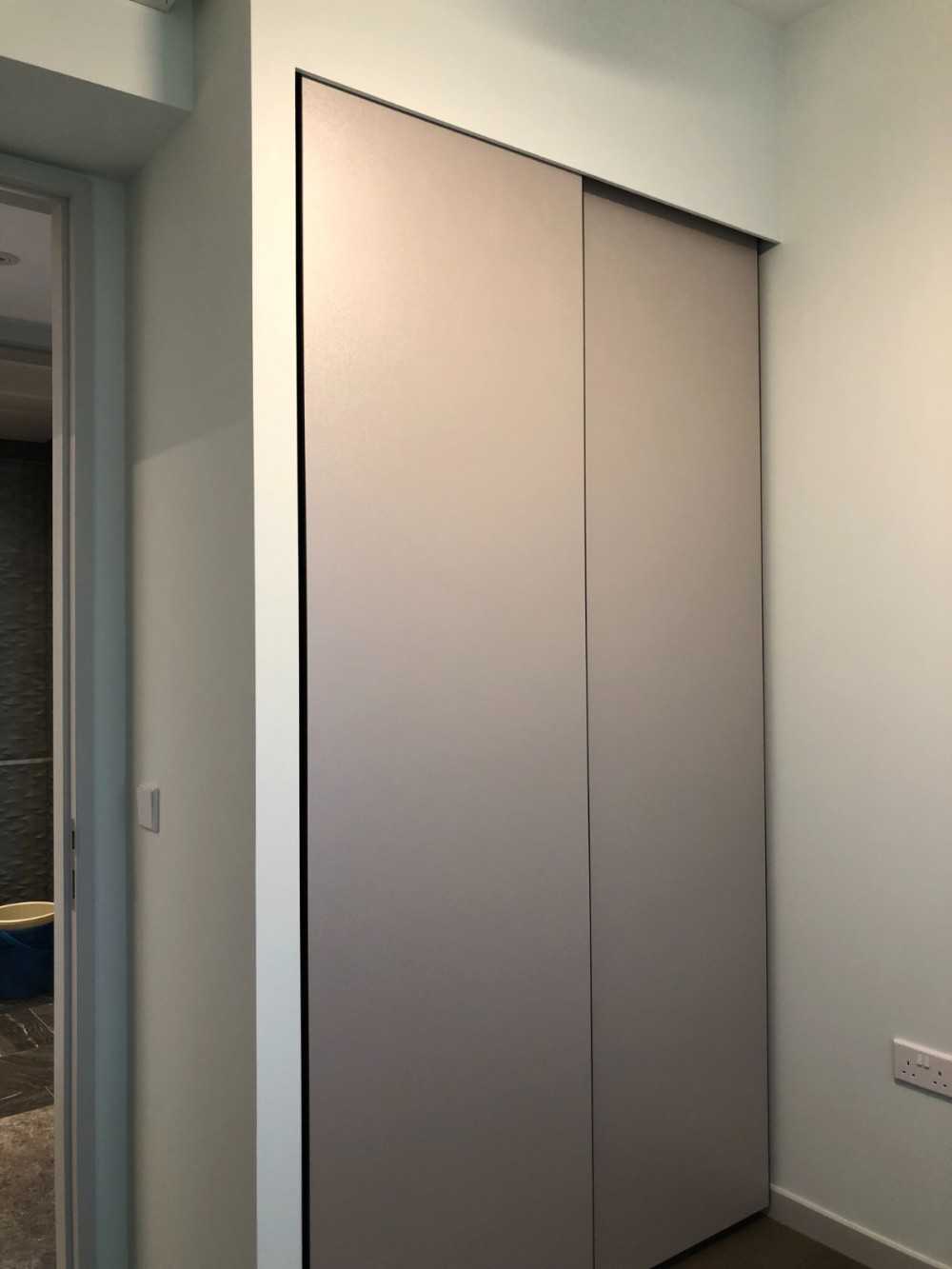 Scandinavian Bedroom with Wardrobe and Sliding Wardrobe