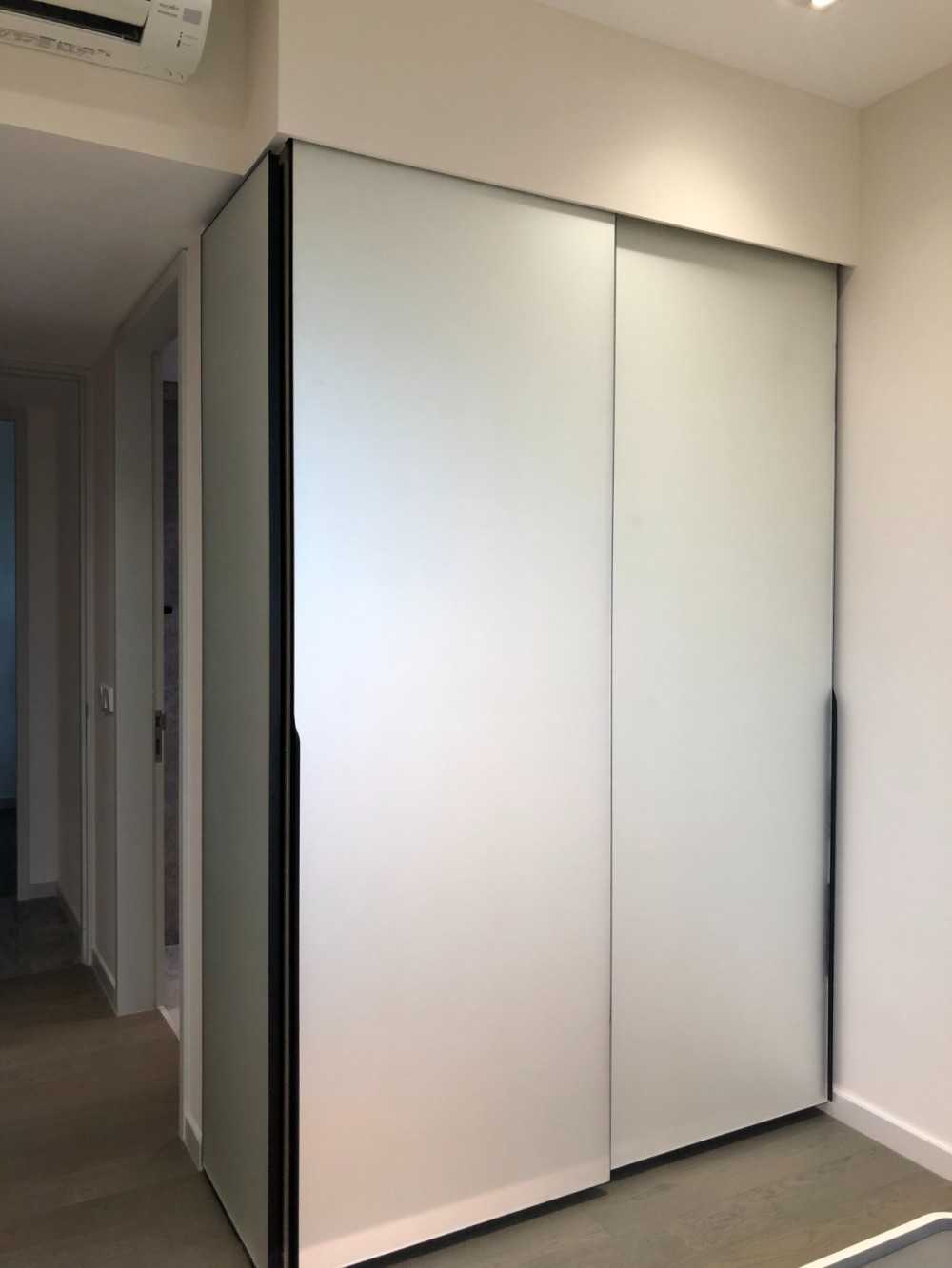 Scandinavian Bedroom with Wardrobe and Sliding Wardrobe