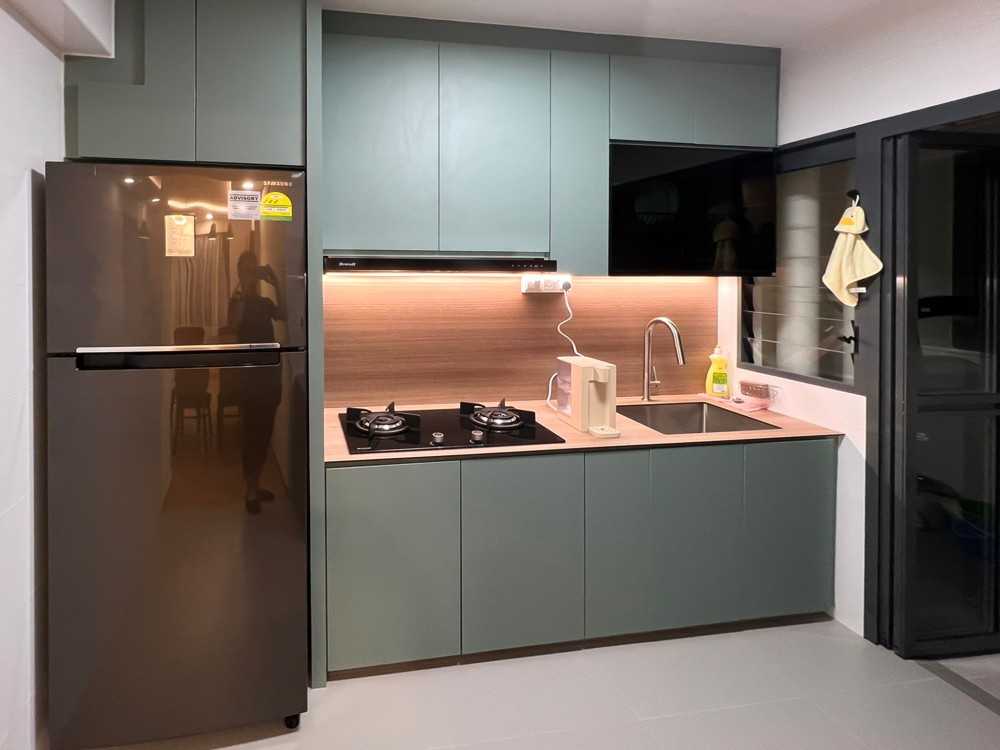 Scandinavian Kitchen with Kitchen Window and Kitchen Accessories