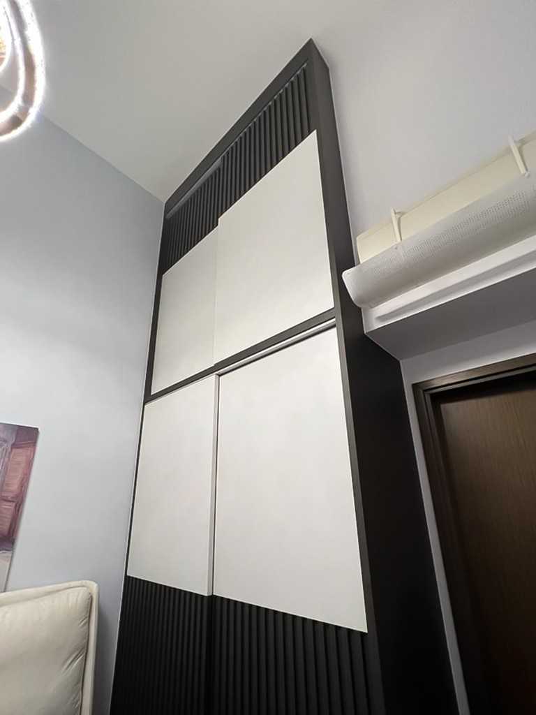 Scandinavian Bedroom with Wardrobe and Sliding Wardrobe