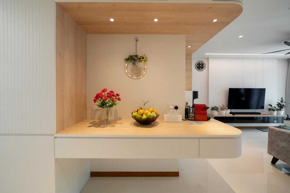 Modern Living Room with TV Console and Feature Wall