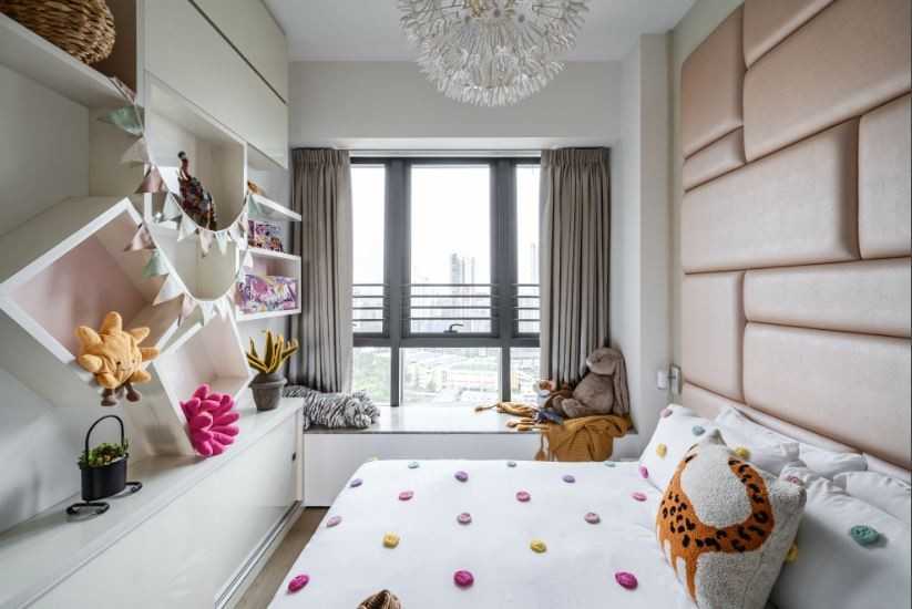 Contemporary Kids Room with Toys and Children's Storage
