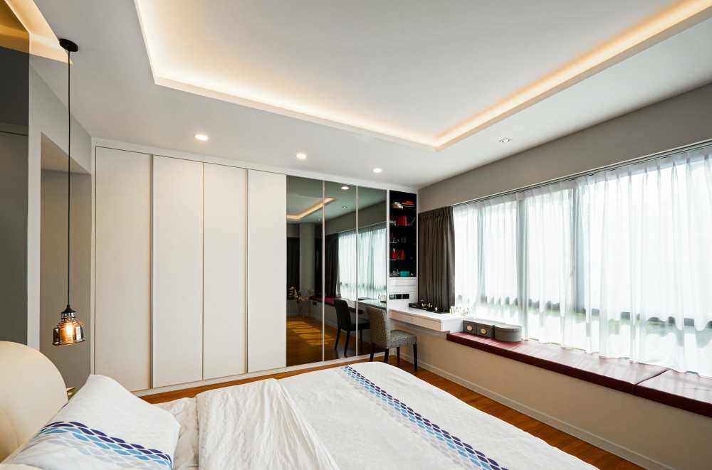 Contemporary Bedroom with Settee and Wardrobe