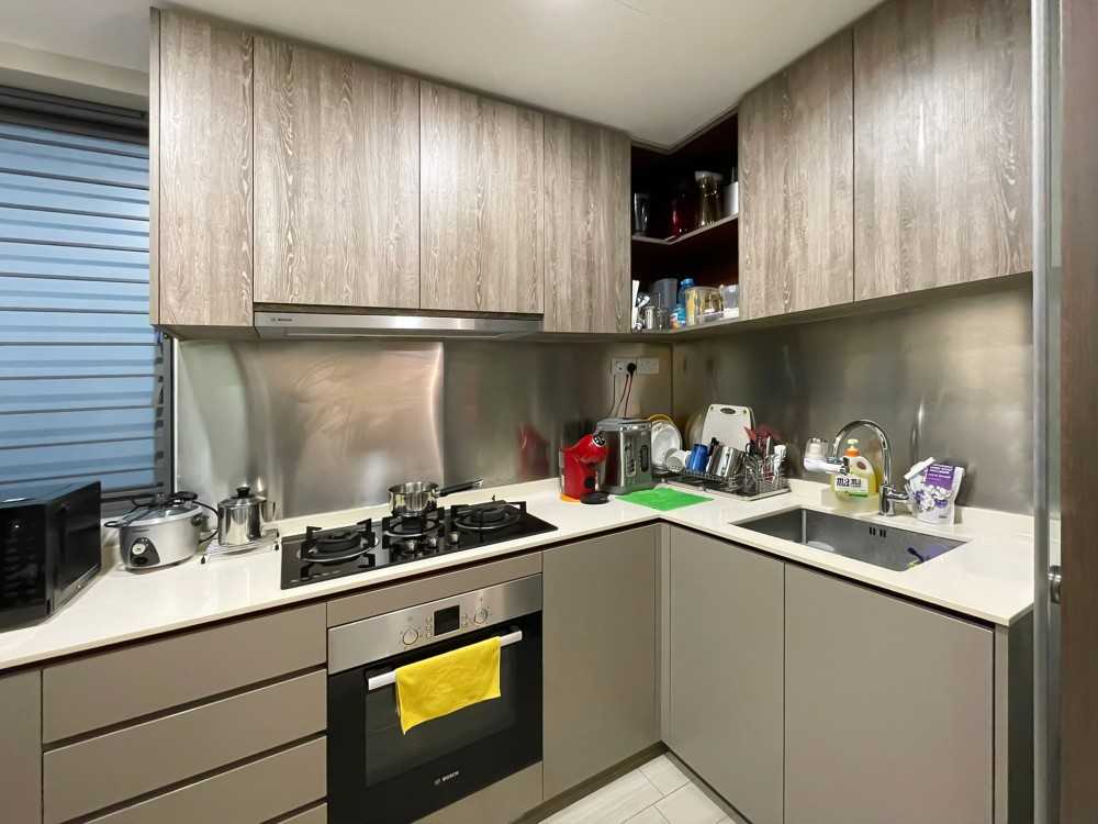 Scandinavian Kitchen with Kitchen Window and Kitchen Accessories