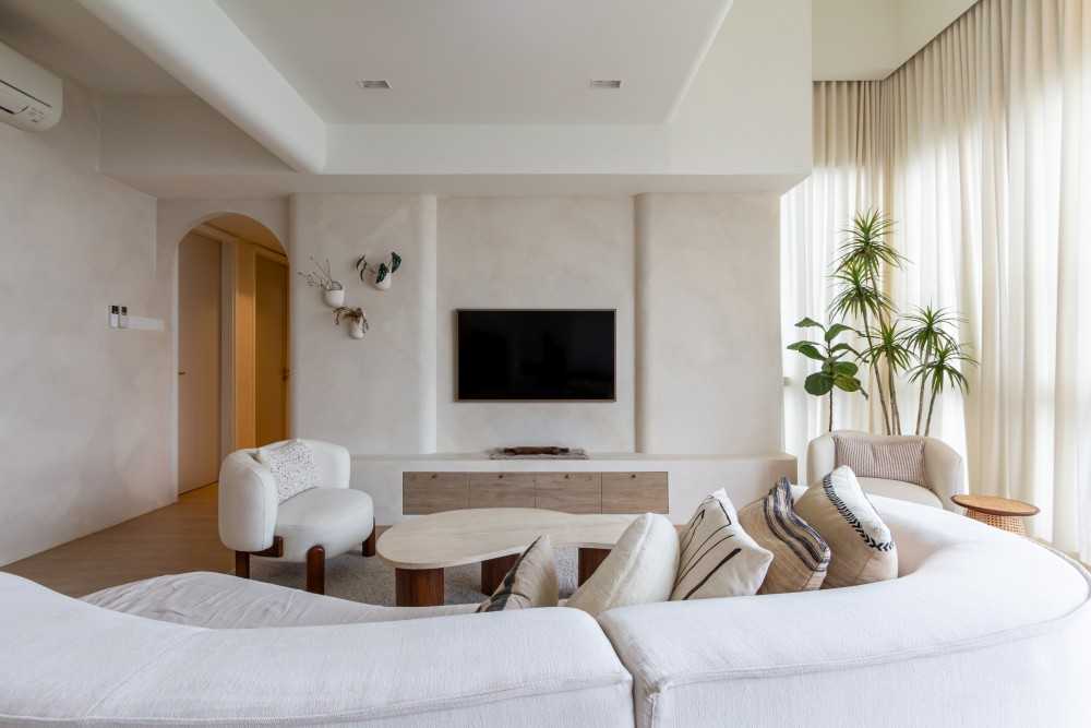 Minimalist Living Room with TV Console and Sofa