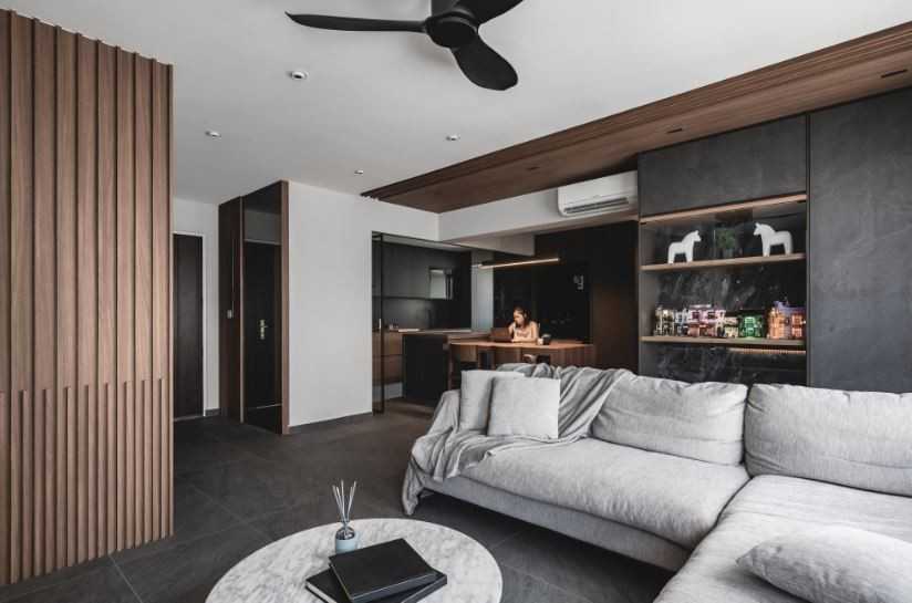 Contemporary Living Room with Sofa and Coffee Table