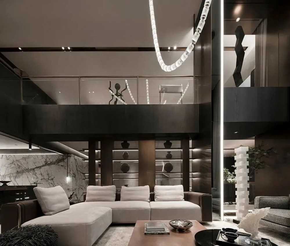 Contemporary Living Room with Settee and Homogeneous Tiles