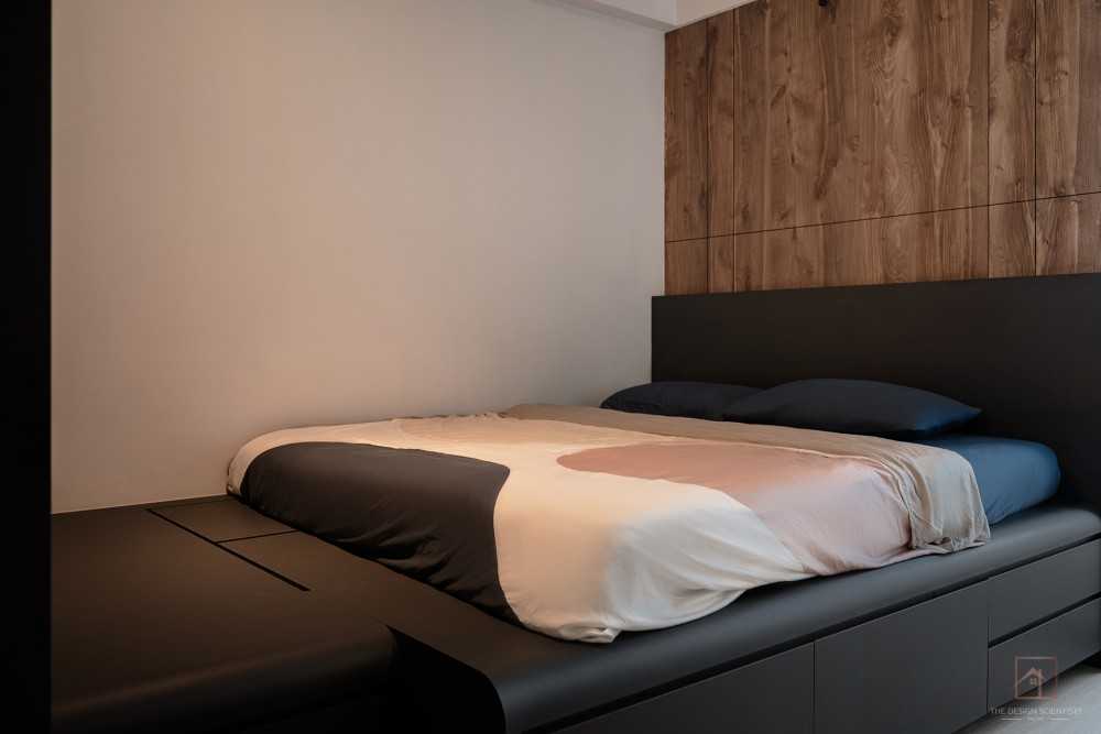 Contemporary Bedroom with Wardrobe and Sliding Wardrobe