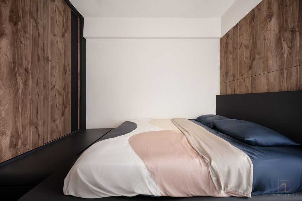 Contemporary Bedroom with Cove Lighting and Wardrobe