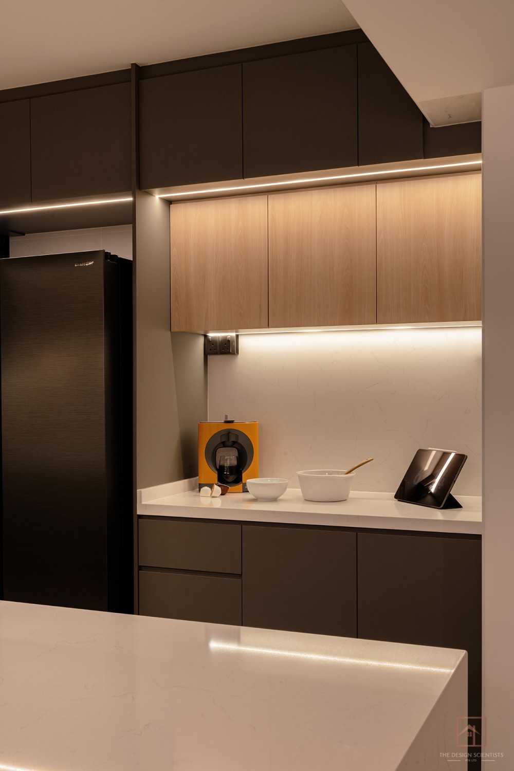 Contemporary Kitchen with Countertop and Kitchen Accessories
