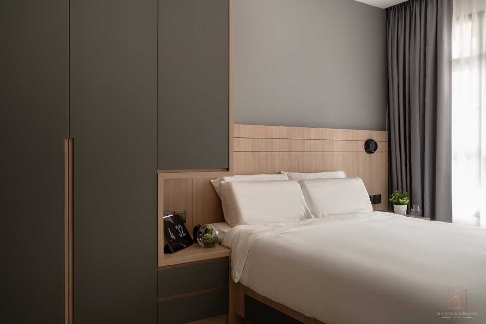 Contemporary Bedroom with Wardrobe and Built-in Bed