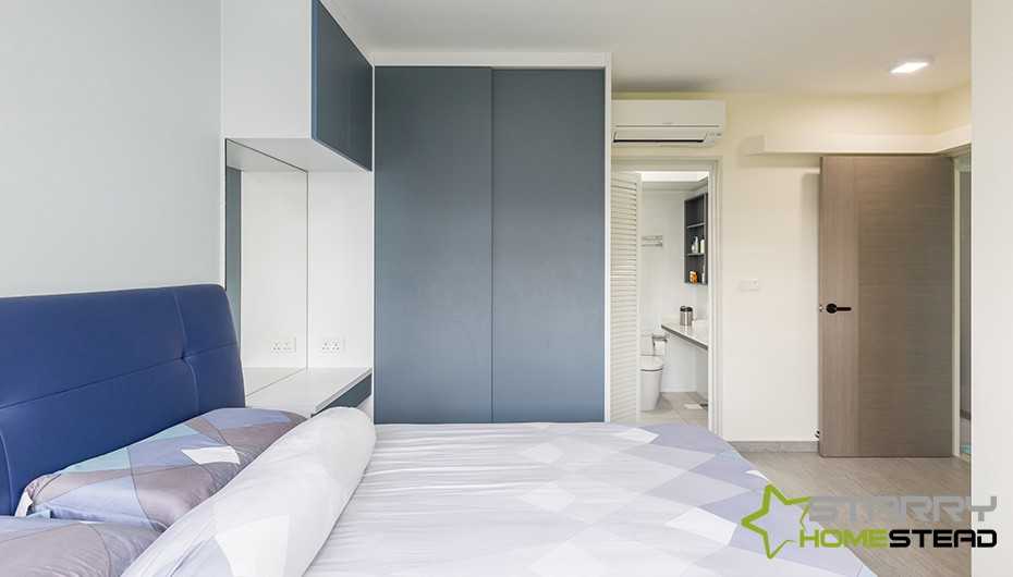 Modern Bedroom with Wardrobe and Sliding Wardrobe