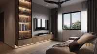 Contemporary New 4-Room HDB by Mr Designer Studio