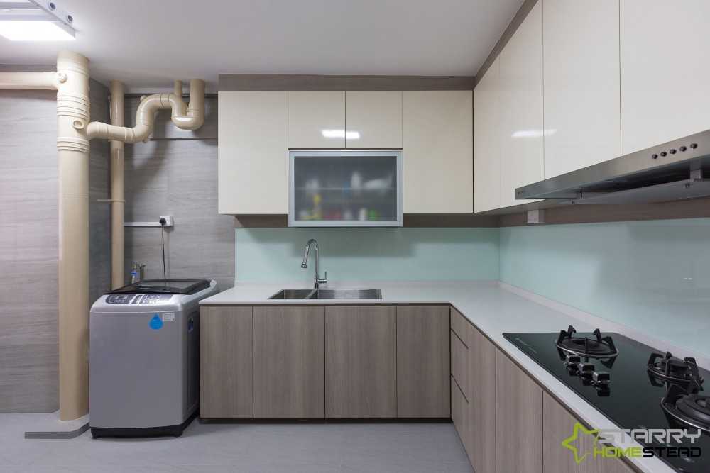 Scandinavian Kitchen with Kitchen Backsplash and Kitchen Accessories