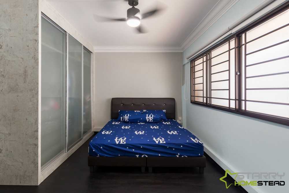 Scandinavian Bedroom with Wardrobe and Sliding Wardrobe