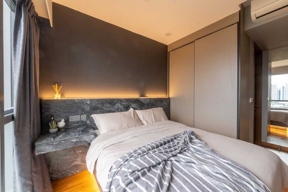 Modern Bedroom with Wardrobe and Sliding Wardrobe