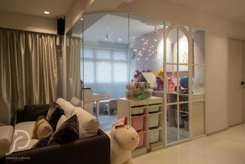 Modern Kids Room with Bookshelf and Children's Storage
