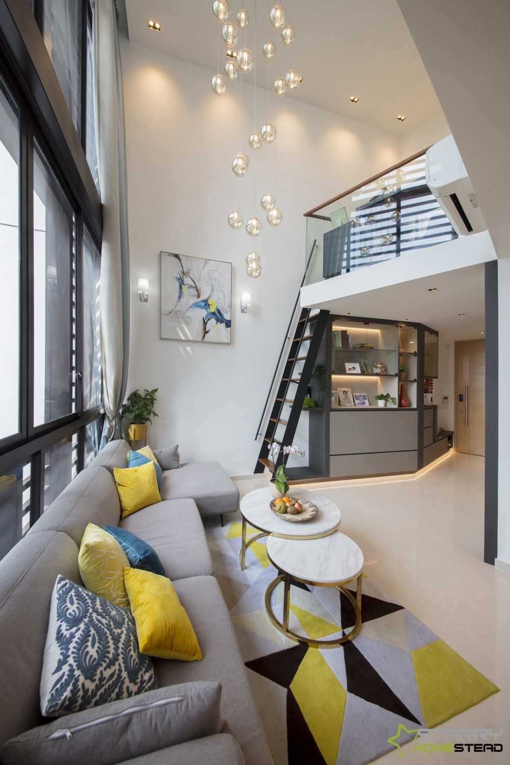 Contemporary Living Room with Sofa and Coffee Table
