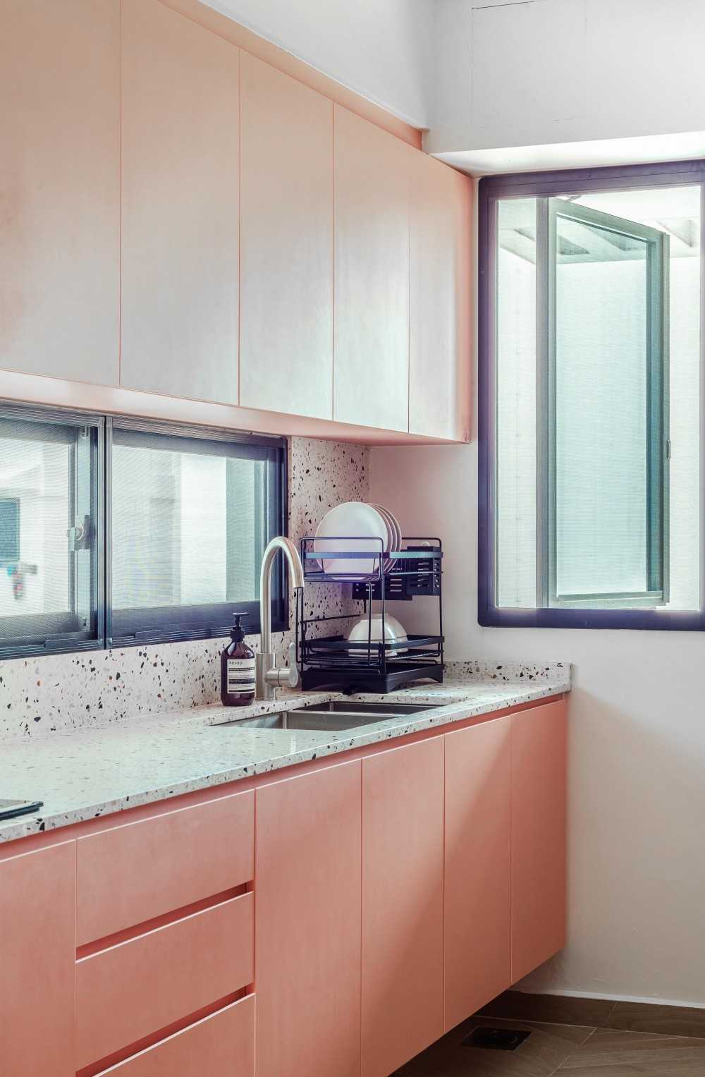 Modern Kitchen with Countertop and Cupboard