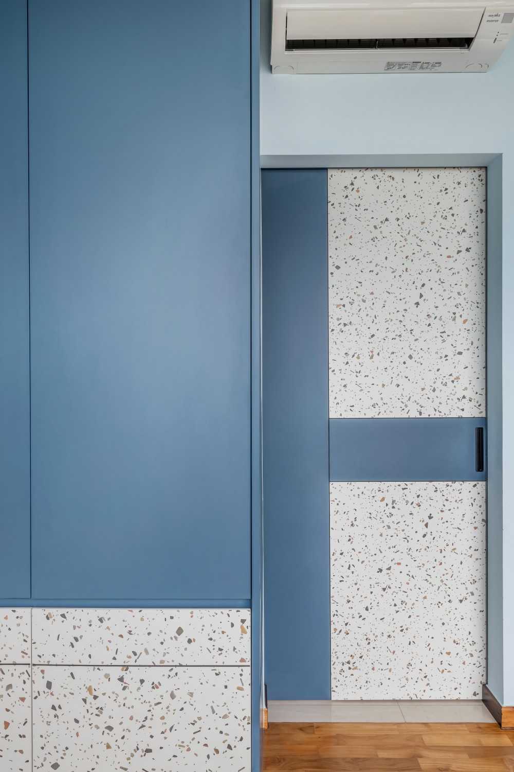 Contemporary Kids Room with Storage Cabinets and Children's Storage