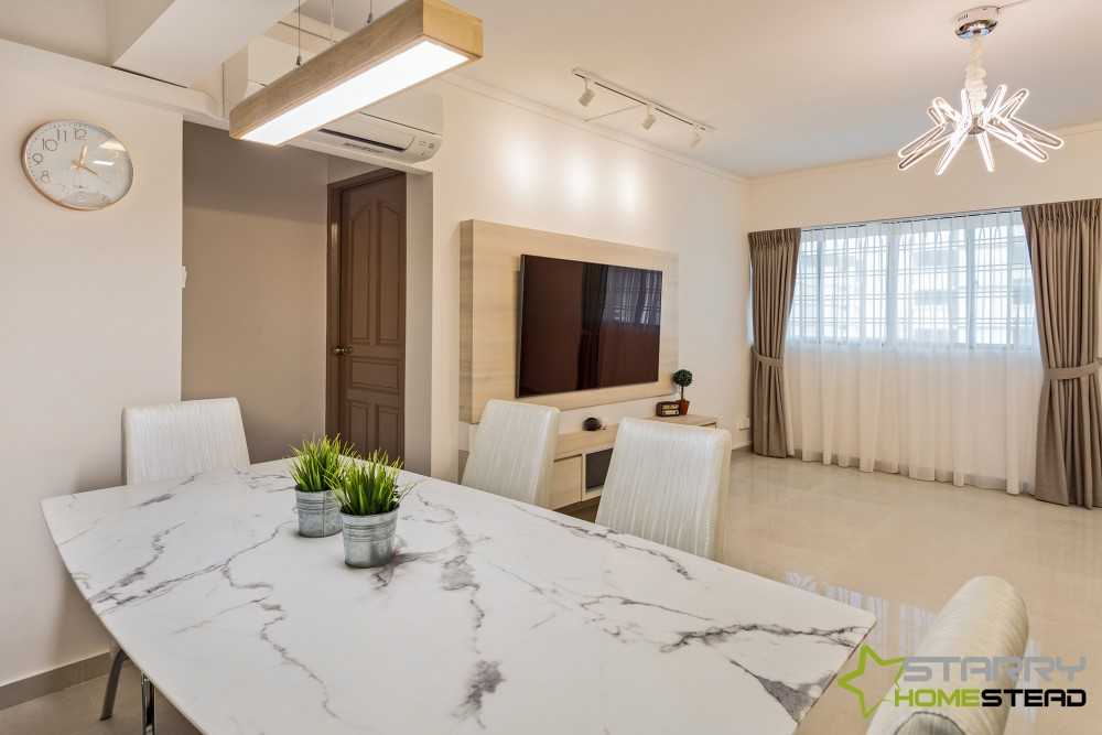 Modern Dining Room with Dining Table and Dining Chairs