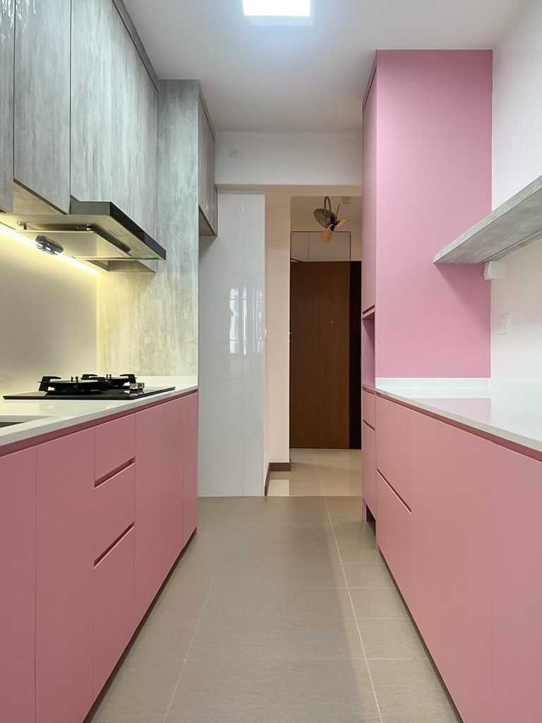 Scandinavian Kitchen with Kitchen Backsplash and Kitchen Accessories