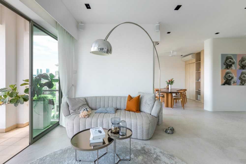 Modern Living Room with Sofa and Coffee Table