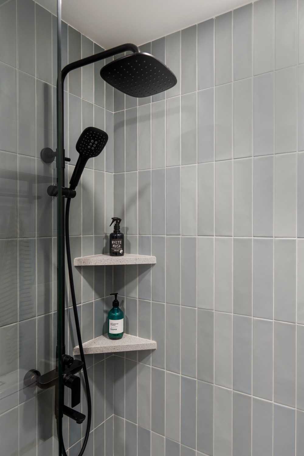 Modern Bathroom with Bathroom Accessories and Showers